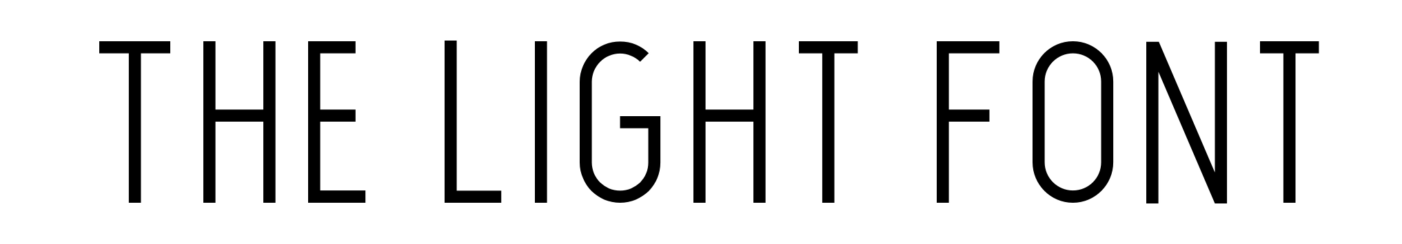 The Light Font